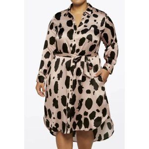 Megan | Renee Leopard Print Silk Dress